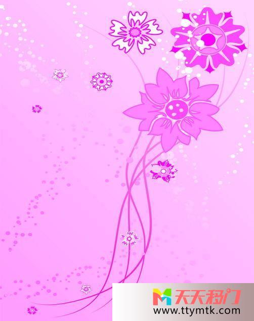 花紫色迷人移图 花中世界强化玻璃Y-3382花忆花一