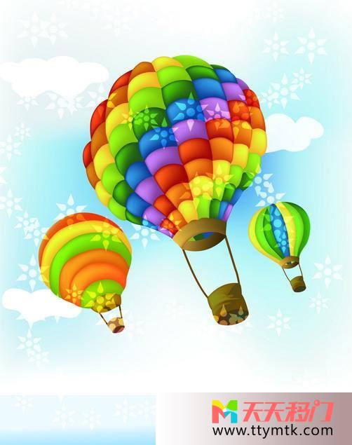 热气球升起彩色移图 放飞梦想移门图库下载N-1326