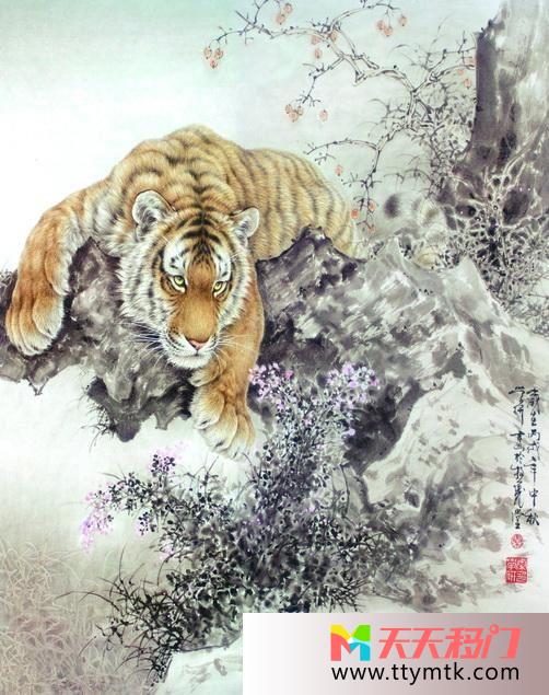 猛虎高山力量吉祥小虎移图 猛虎下山图N-1551吉祥小虎