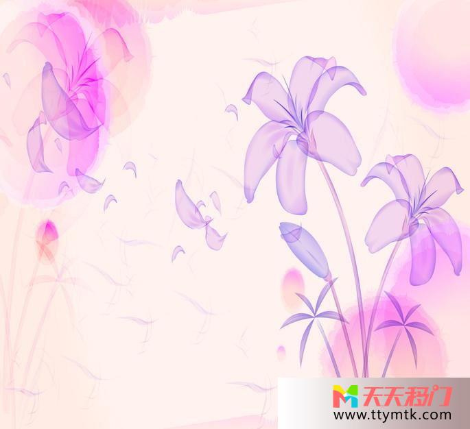 花紫色幻彩淡淡香凝移图 淡淡香凝BJ-021