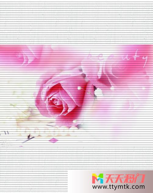 粉红玫瑰温暖移图 粉红玫瑰玻璃移门图片大全K-0250春天约会
