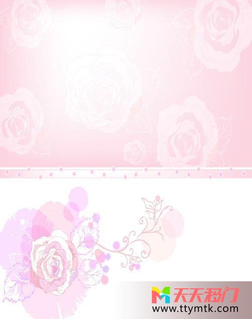 粉红玫瑰淡雅移图 粉色玫瑰衣柜强化玻璃移门K-0156粉之恋