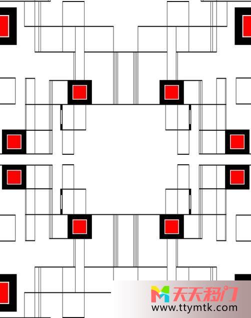 方块格子复杂方矩美移图 方块格子K-0558方矩美