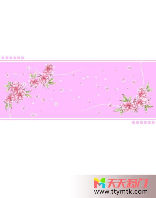 粉红温馨牡丹移图 粉红牡丹K-0582花样