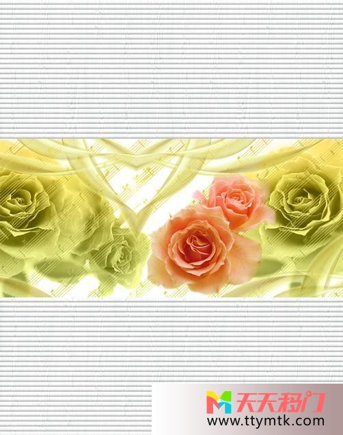 玫瑰真空保鲜移图 真空中的玫瑰花玻璃移门衣柜简约K-0279花之影