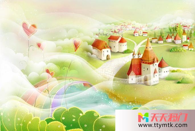 城堡童话唯美童话国度移图 彩虹城堡SY-1164童话国度