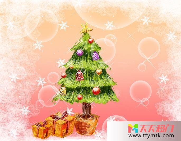 节日雪花礼物移图 节日圣诞SY-0985圣诞树