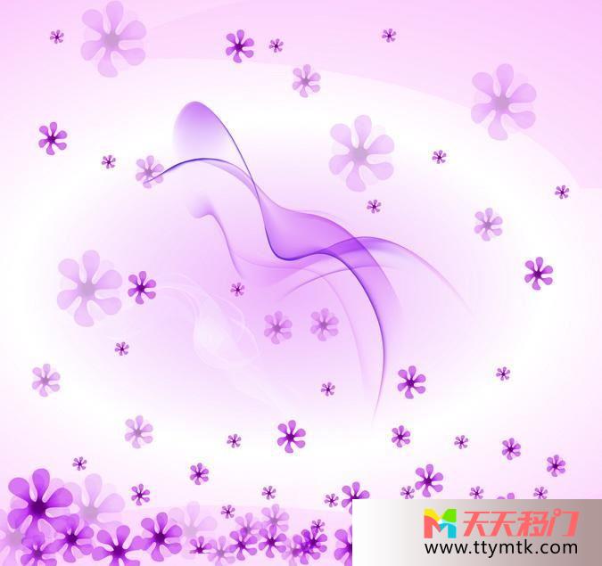 紫色花朵唯美移图 花非花艺术移门SY-1020花容月貌