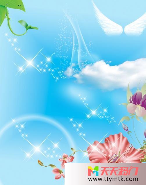 天空翅膀花花晨月夕移图 清晨C-436花晨月夕