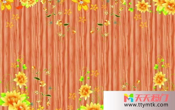 树斑黄花叶子芬芳迷梦一移图 梦境阳台玻璃移门C-108芬芳迷梦一