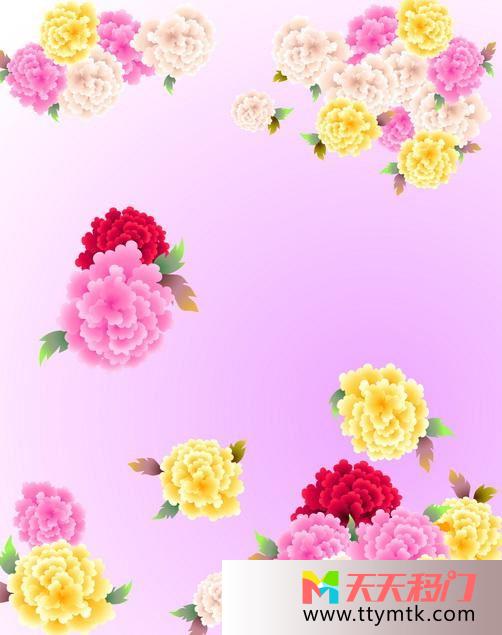 黄花白花红花春色撩人移图 大家闺秀C-421春色撩人