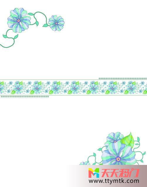 简单花朵素雅移图 绽放青春卫浴隔断门玻璃移门C-7342