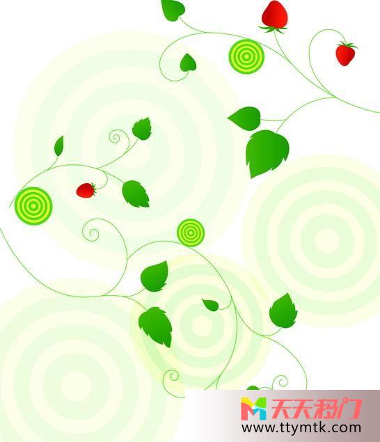 红花绿叶绿叶圈圈移图 绿叶小清新10-1399