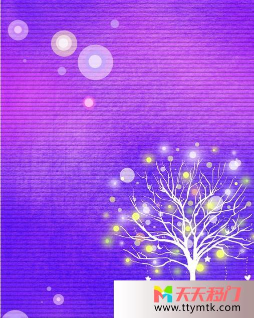 条纹荧光树繁星移图 许愿树移门图库大全10-1473
