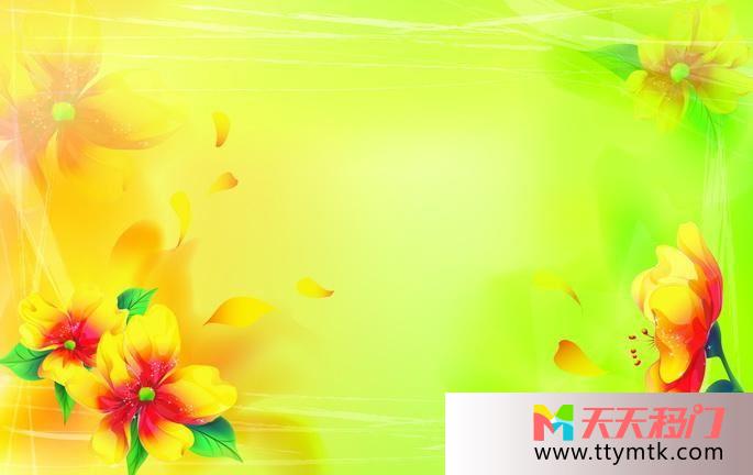 黄花幻影梦幻花舞移图 花弄影移门图库素材C-3140花舞