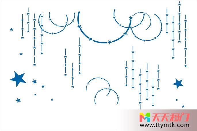 星星月亮线条移图 月色温柔厨房移门大全2398