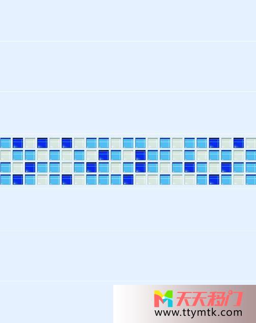 方格简单素雅移图 冰爽方格浴室玻璃移门TC-449