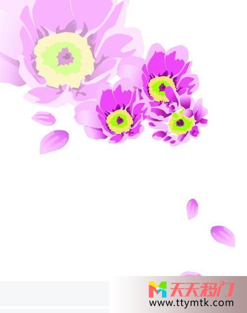 菊花印象花瓣移图 印象紫菊玻璃移门TC-472