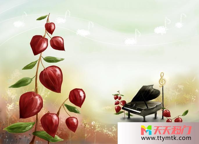 钢琴音符枣子移图 琴声世界tx-B018
