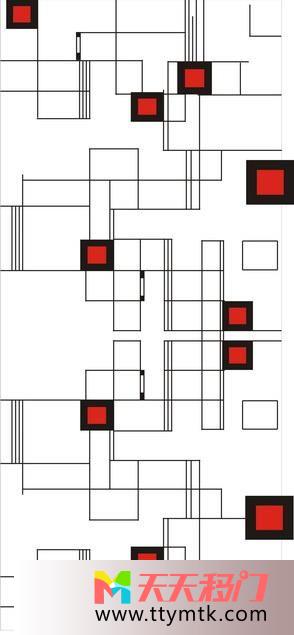 线条网状网格移图 窗格立体玻璃移门图片TX-A013