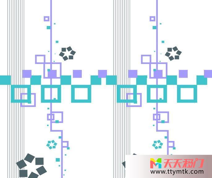 立体线条方格移图 立体强化玻璃移门图库TXC134