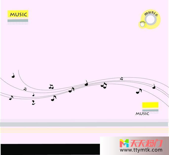 音符曲线音乐移图 音乐卧室隔断玻璃移门TXC308