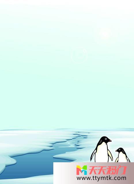 企鹅南极冰川移图 冰天雪地TXE568
