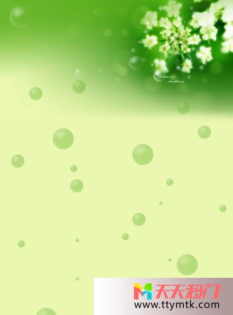 泡泡树叶树枝移图 绿色泡泡TXE044
