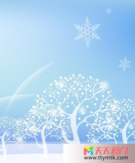 雪花枯枝白雪移图 冰天雪地写真强化移门图片TXF274