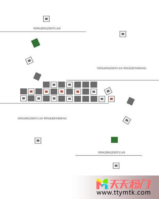 方块斑点方框移图 方块勾勒美图衣柜磨砂玻璃移门TXH087