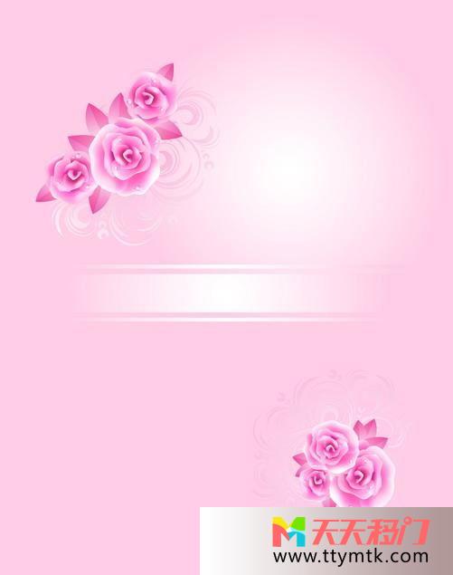 牡丹横条粉色背景移图 红牡丹欧式移门衣柜TXi219