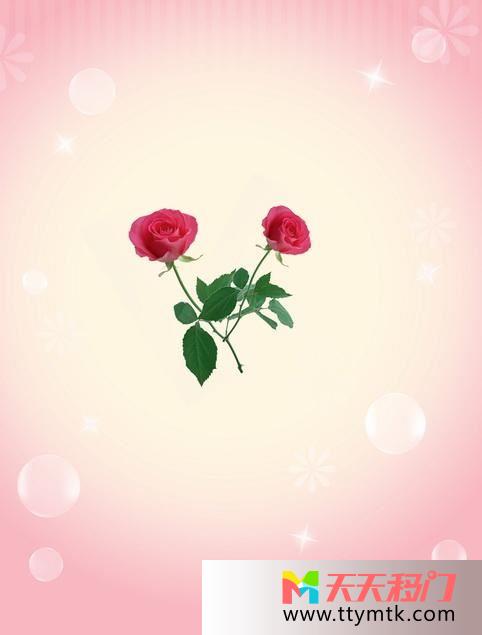 玫瑰绿叶白泡泡移图 红玫瑰TXi190
