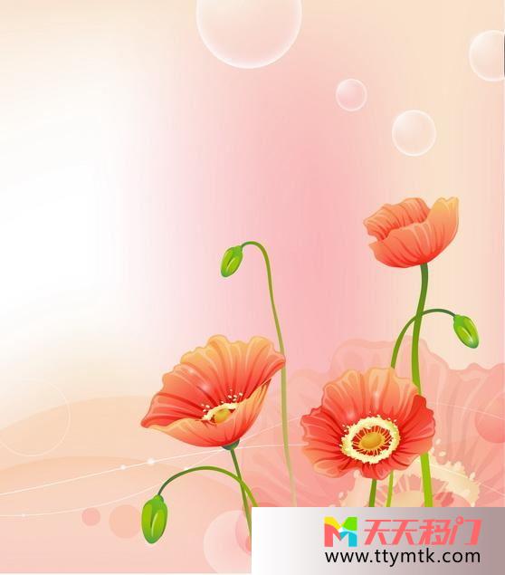 淡红花朵美丽移图 淡红的花朵txk106