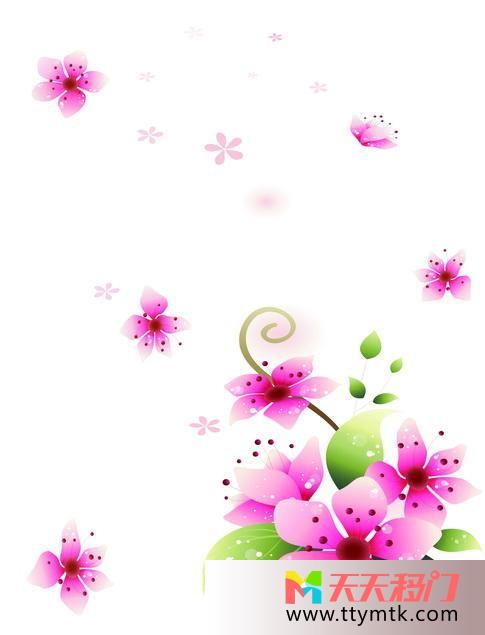 粉红花朵清凉移图 粉红花藤衣柜门强化玻璃txk183
