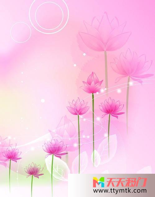 花叶子光圈移图 美的绽放强化玻璃移门TXM643