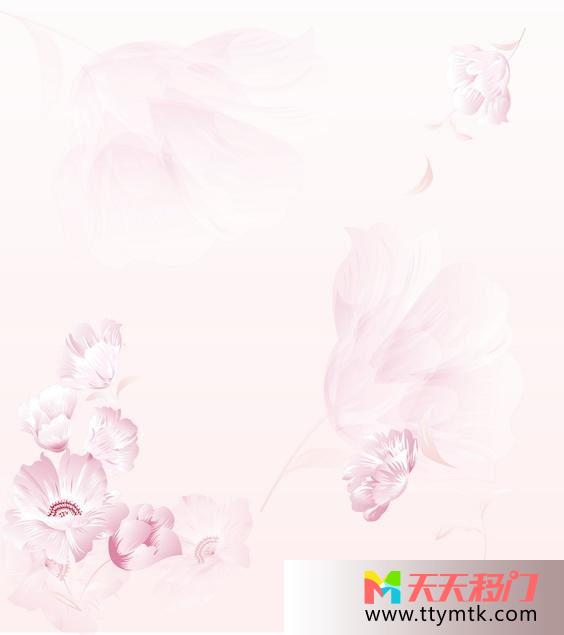 粉色背景粉色叶子粉色花移图 粉色花的世界欧式衣柜移门图片大全TXM723