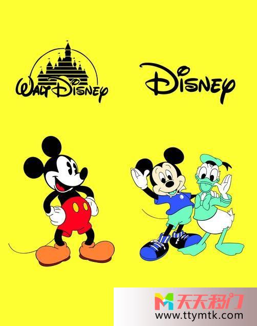 米老鼠唐老鸭卡通移图 迪士尼卡通壁纸移门GE-8553