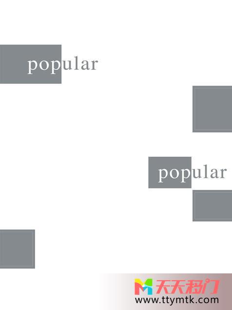 简单英文流行移图 popular橱窗玻璃移门GE-8327