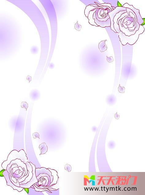 花朵紫色掉清新高雅移图 印花橱窗移门GE-8373