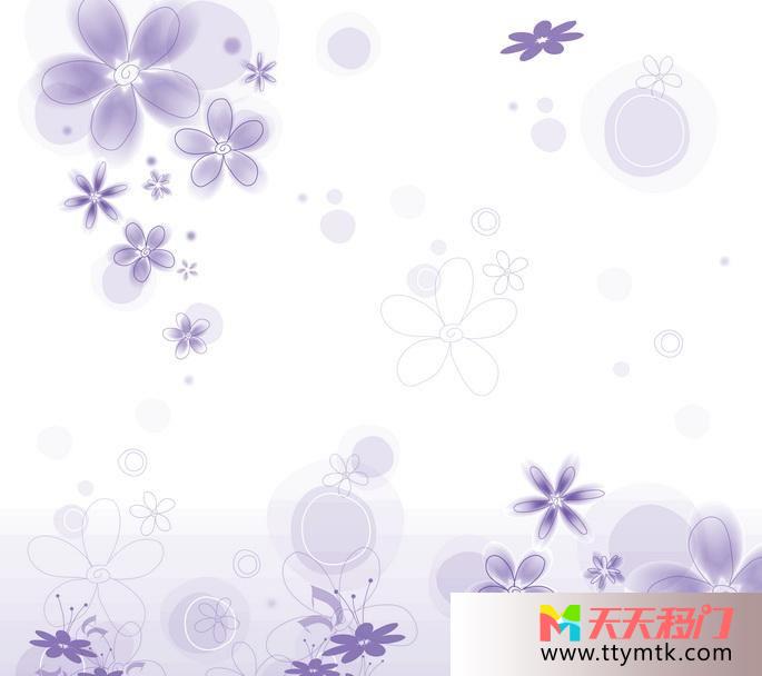 简单单调花移图 简单花色组GE-8370-1