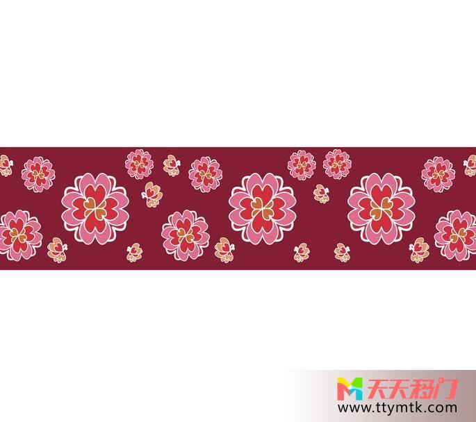 花朵成熟古典美移图 丝巾印花GE-8483-1